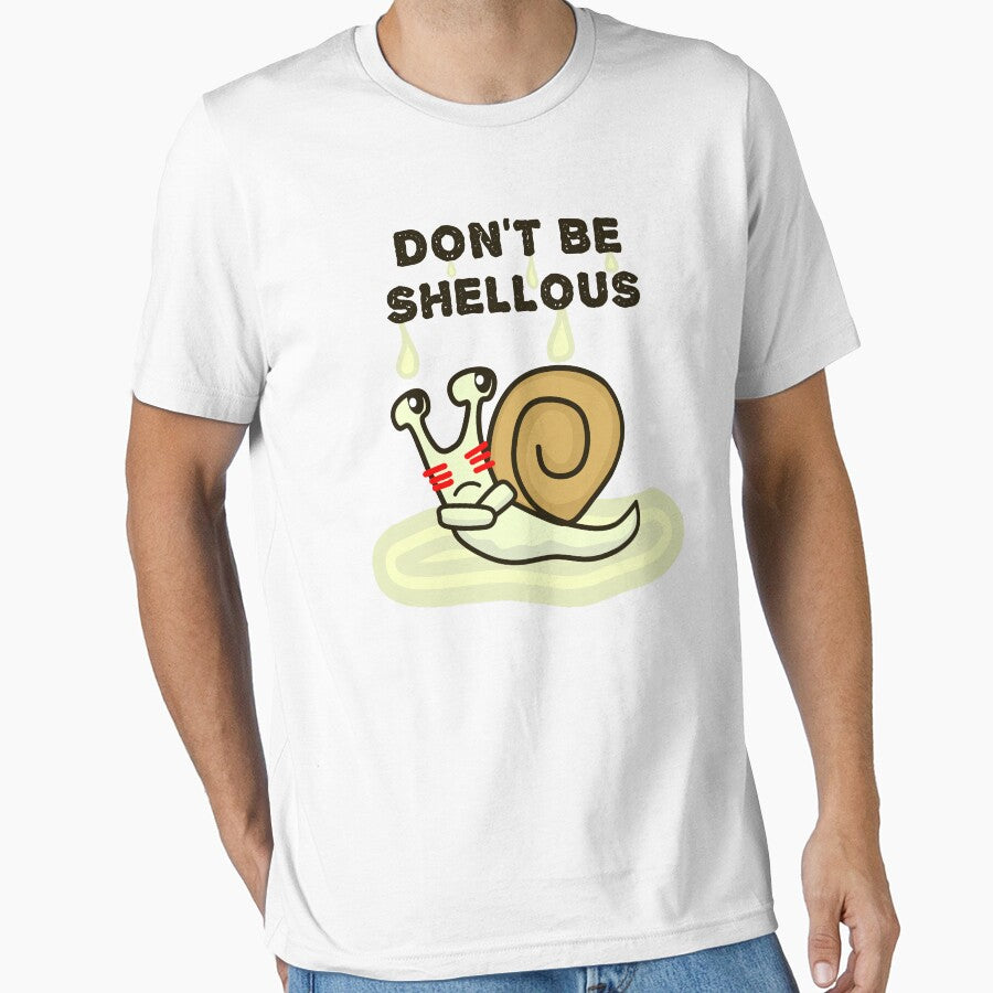 Don't be shellous, Funny Snail Pun by EnzoVectorism