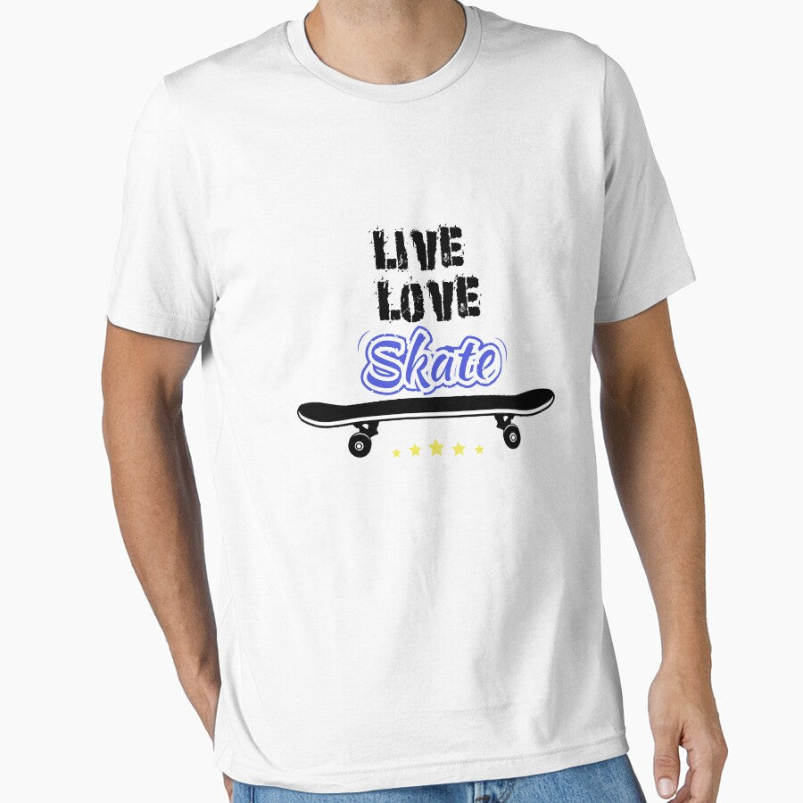 Fuuny skate live love skate ,gift idea for lovers skate sport by Mac Store T-Shirts, Hoodie, Sweatshirt (Image 1)