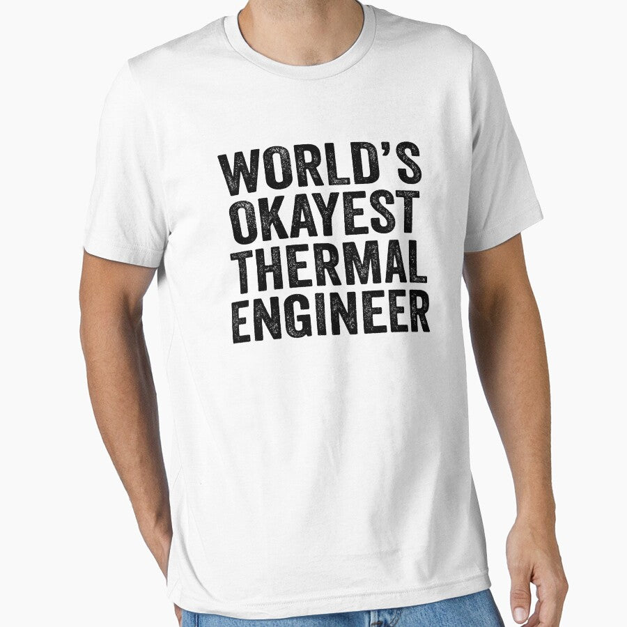 World'S Okayest Thermal Engineer Shirt Funny Thermal Engineer Dad Husband Thermal Engineer Distressed T-Shirts, Hoodie, Sweatshirt