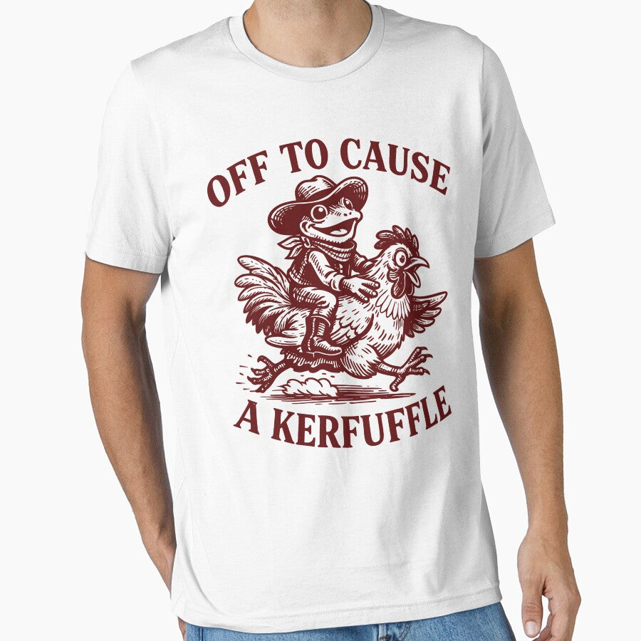 Off Cause Kerfuffle Frog Animal Lover Mental Health Humor T-Shirts, Hoodie, Sweatshirt