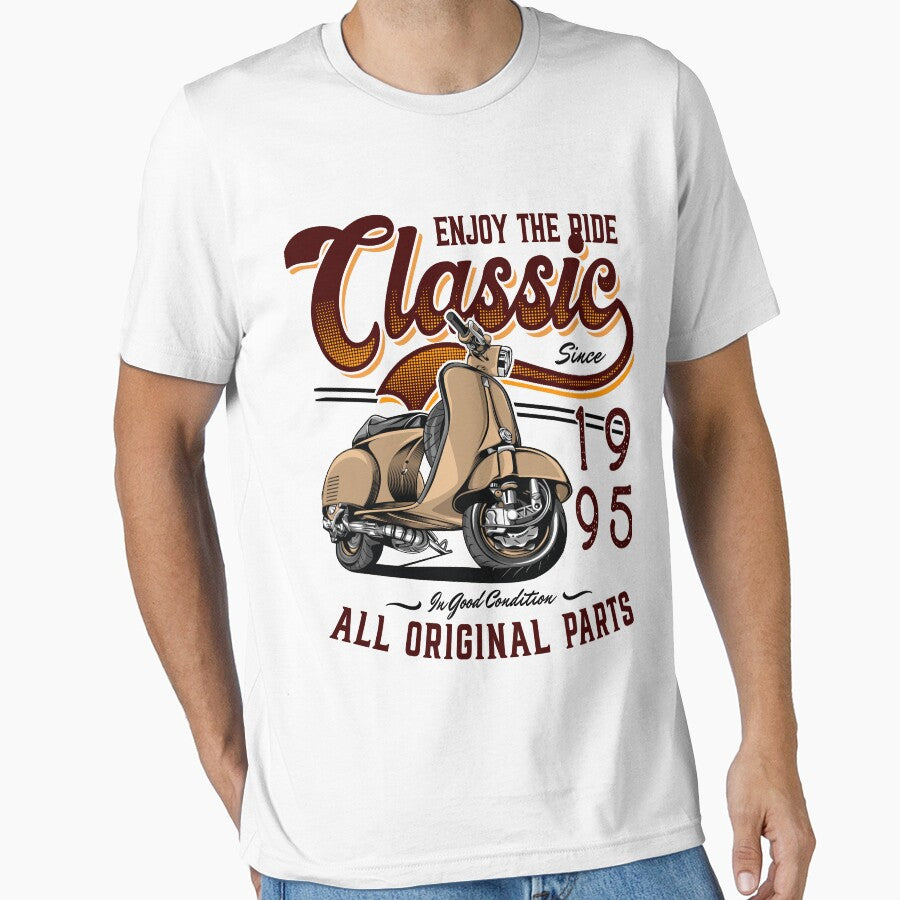 Motor Scooter Classic Moped Rider Birthday 1995 by JRRTs T-Shirts, Hoodie, Sweatshirt | BlankRebels.com (Image 1)