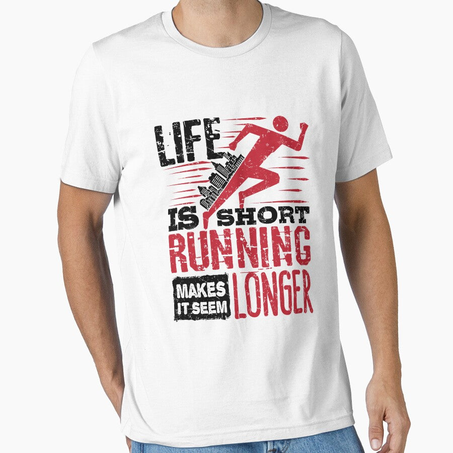 Life Is Short Running Makes It Seem Longer by jaygo T-Shirts, Hoodie, Sweatshirt | BlankRebels.com (Image 1)