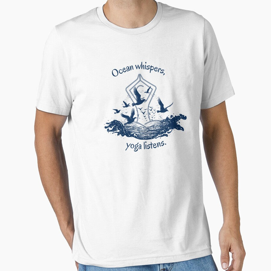 Ocean Whispers Yoga Listens T-Shirts, Hoodie, Sweatshirt