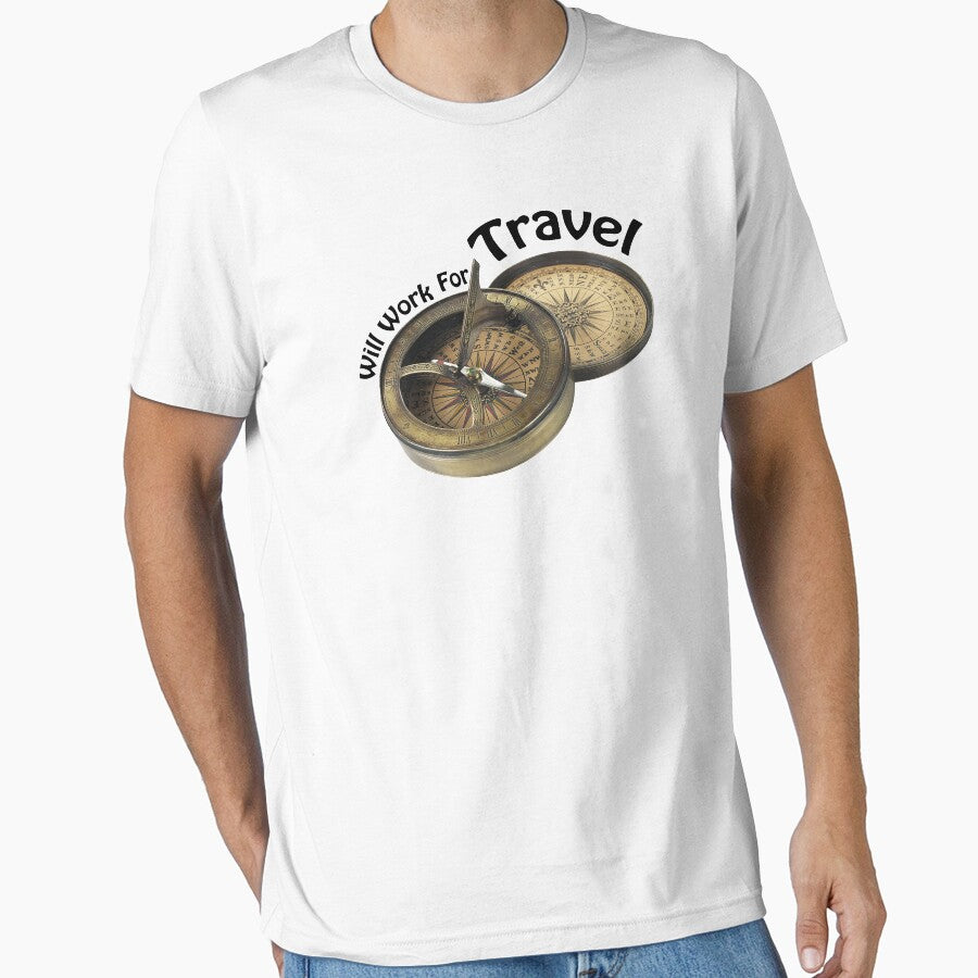Will Work For Travel Tshirt by eufouria