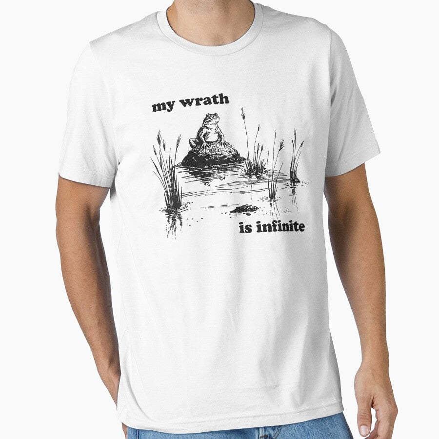My Wrath Is Infinite Shirt Vintage Frog Pond Shirt Meme Frog Shirt Nature Lover Funny Frog Meme T-Shirts, Hoodie, Sweatshirt