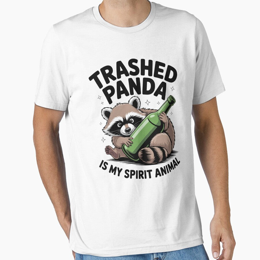 Trashed Panda Spirit Animal Raccoon by MeowtivationP T-Shirts, Hoodie, Sweatshirt | BlankRebels.com (Image 1)