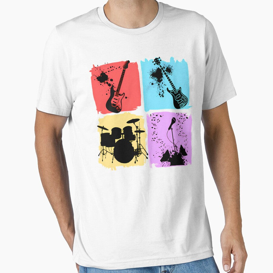Rock Band Music by CraftyArk T-Shirts, Hoodie, Sweatshirt | BlankRebels.com (Image 1)