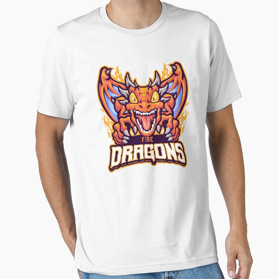 Fire Dragons Mascot by AnimalLover4eva T-Shirts, Hoodie, Sweatshirt | BlankRebels.com (Image 1)
