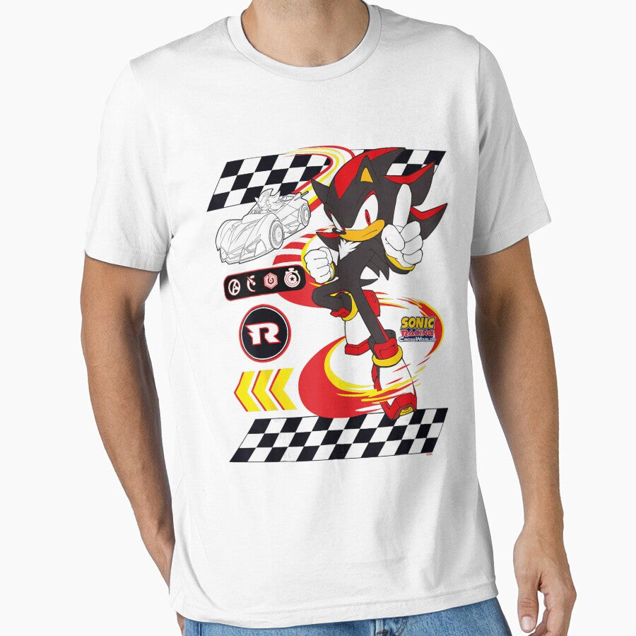 Sonic 90s Racing Funny Cartoon Series Cute Anime Vintage Essential T-Shirt by sueowpekri Hoodie, Sweatshirt (Image 1)
