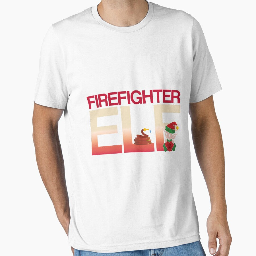 Firefighter Elf Holiday Shirt for Christmas by q4success Hoodie, Sweatshirt | BlankRebels.com (Image 1)