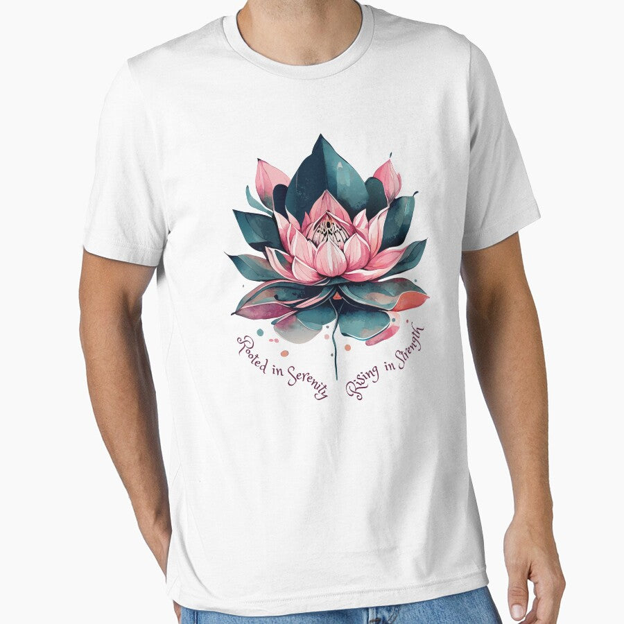Rooted in Serenity, Rising in Strength by LyricsWear T-Shirts, Hoodie, Sweatshirt | BlankRebels.com (Image 1)