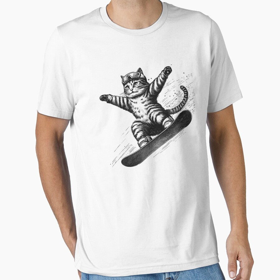Cat Go Snowboarding by Kimberley King Art  King Art T-Shirts, Hoodie, Sweatshirt | BlankRebels.com (Image 1)