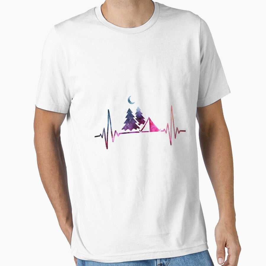 Camping Heartbeat galaxy by tuyetnhung98 T-Shirts, Hoodie, Sweatshirt | BlankRebels.com (Image 1)