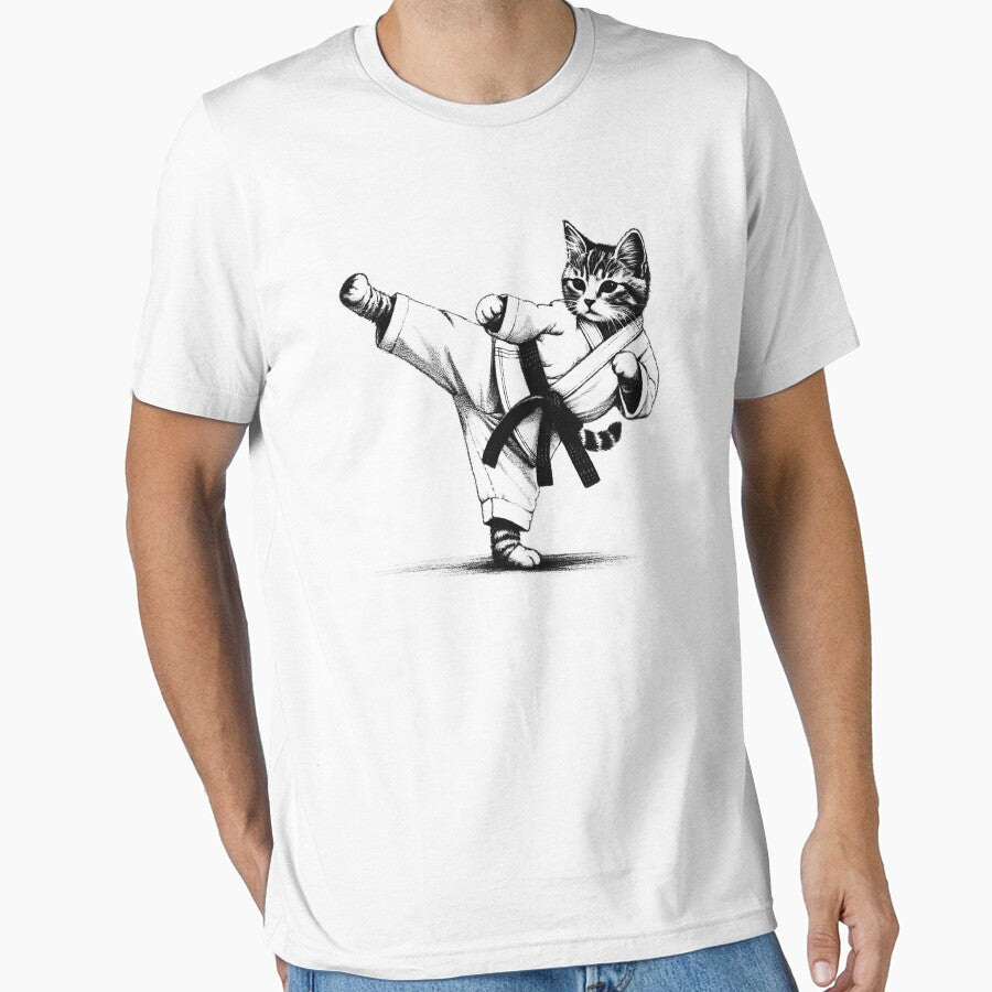 Cat Doing Karate by Kimberley King Art  King Art