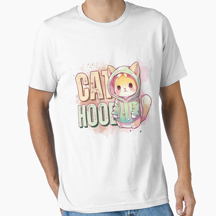 CAT HOOD : cat wearing a hoodie by IMGOODshop T-Shirts, Sweatshirt | BlankRebels.com (Image 1)