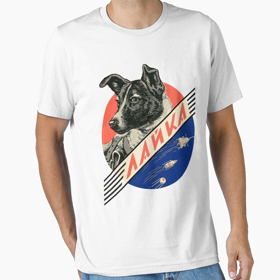 Laika first space dog — Soviet space by AubreyDurepos T-Shirts, Hoodie, Sweatshirt | BlankRebels.com (Image 1)