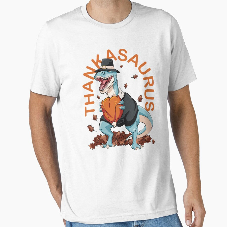 TRex Thankasaurus Thanksgiving by Shop Yeah T-Shirts, Hoodie, Sweatshirt | BlankRebels.com (Image 1)