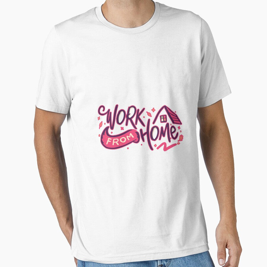 Work From Home Classic T-shirt Design by SLSandaruwan Hoodie, Sweatshirt | BlankRebels.com (Image 1)