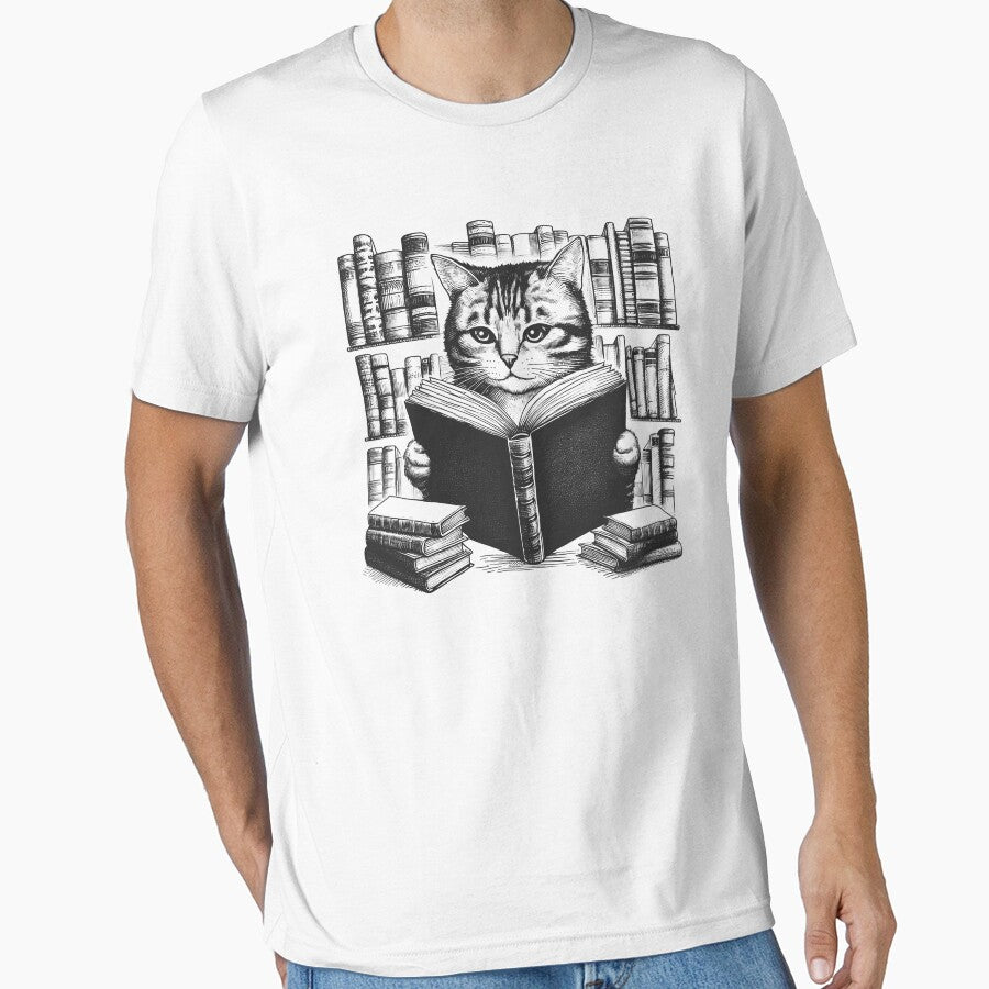 Cat Reading Book 2 by Kimberley King Art  King Art T-Shirts, Hoodie, Sweatshirt | BlankRebels.com (Image 1)
