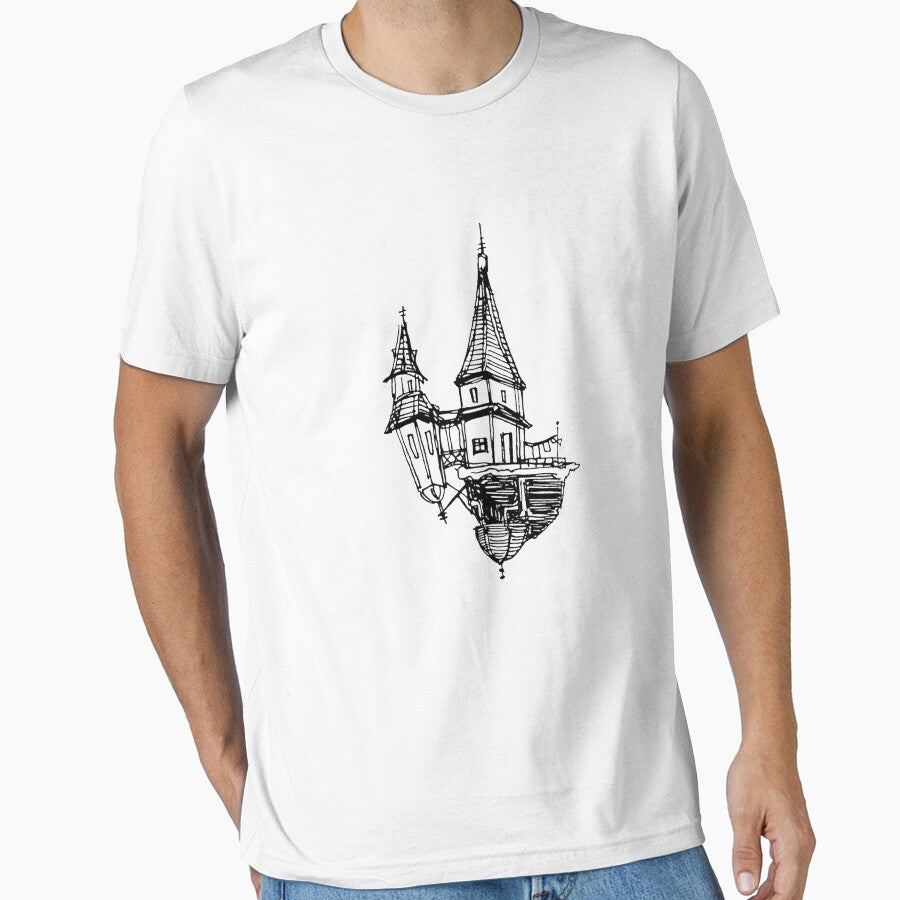 Floating Castle by LucyMolineuxArt T-Shirts, Hoodie, Sweatshirt | BlankRebels.com (Image 1)