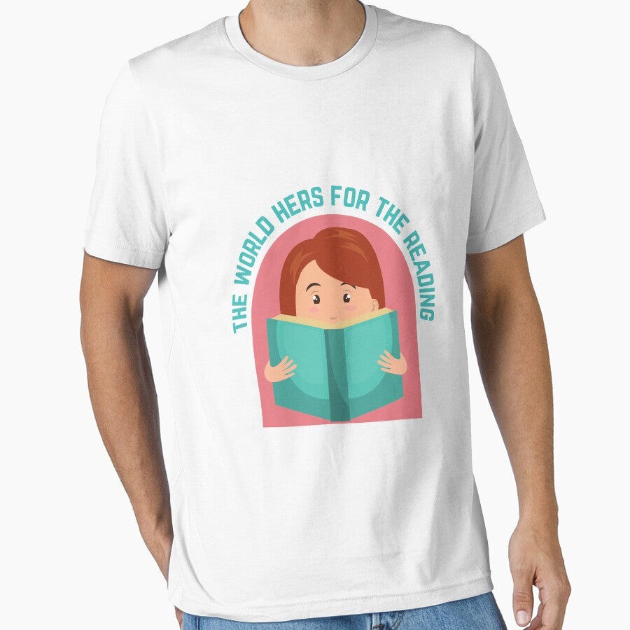 The World Hers For The Reading for abibliophilic by Anchorbutterfly T-Shirts, Hoodie, Sweatshirt | BlankRebels.com (Image 1)