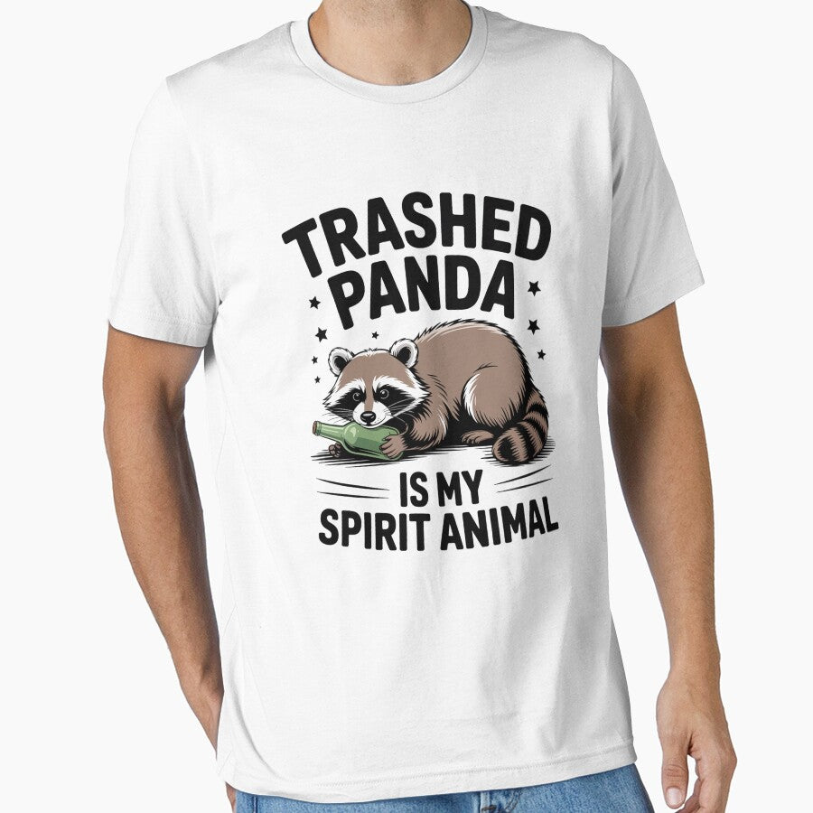 Trashed Panda Is My Spirit Animal Racoon by StephenDDArt T-Shirts, Hoodie, Sweatshirt | BlankRebels.com (Image 1)