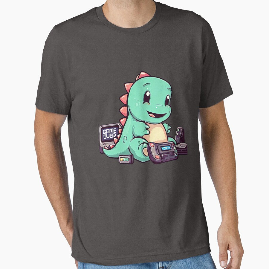 Dinoboy Plays Games by bryan7474 T-Shirts, Hoodie, Sweatshirt | BlankRebels.com (Image 1)