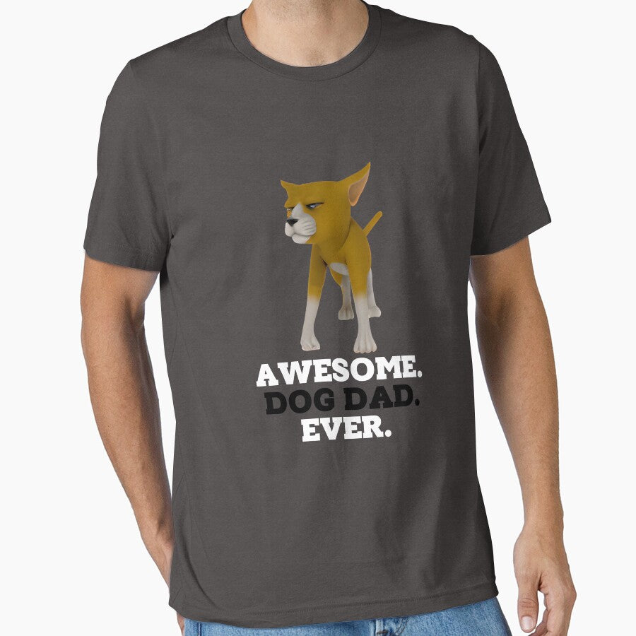 Mens Awesome Dog Dad Ever 3D  Funny Fathers Day Hilarious Graphic Puppy Tee Guy by BOHOVIN Hoodie, Sweatshirt (Image 1)