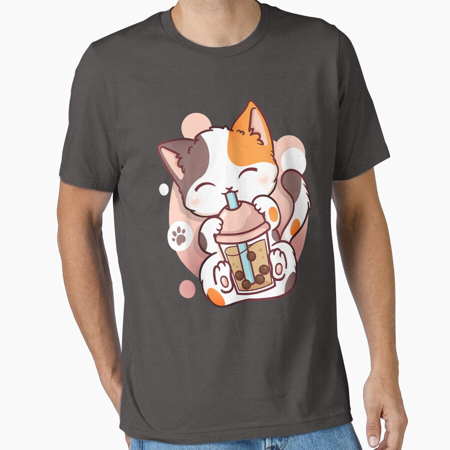 Cat Boba Tea Bubble Tea Anime Kawaii Neko by studiorabit T-Shirts, Hoodie, Sweatshirt | BlankRebels.com (Image 1)