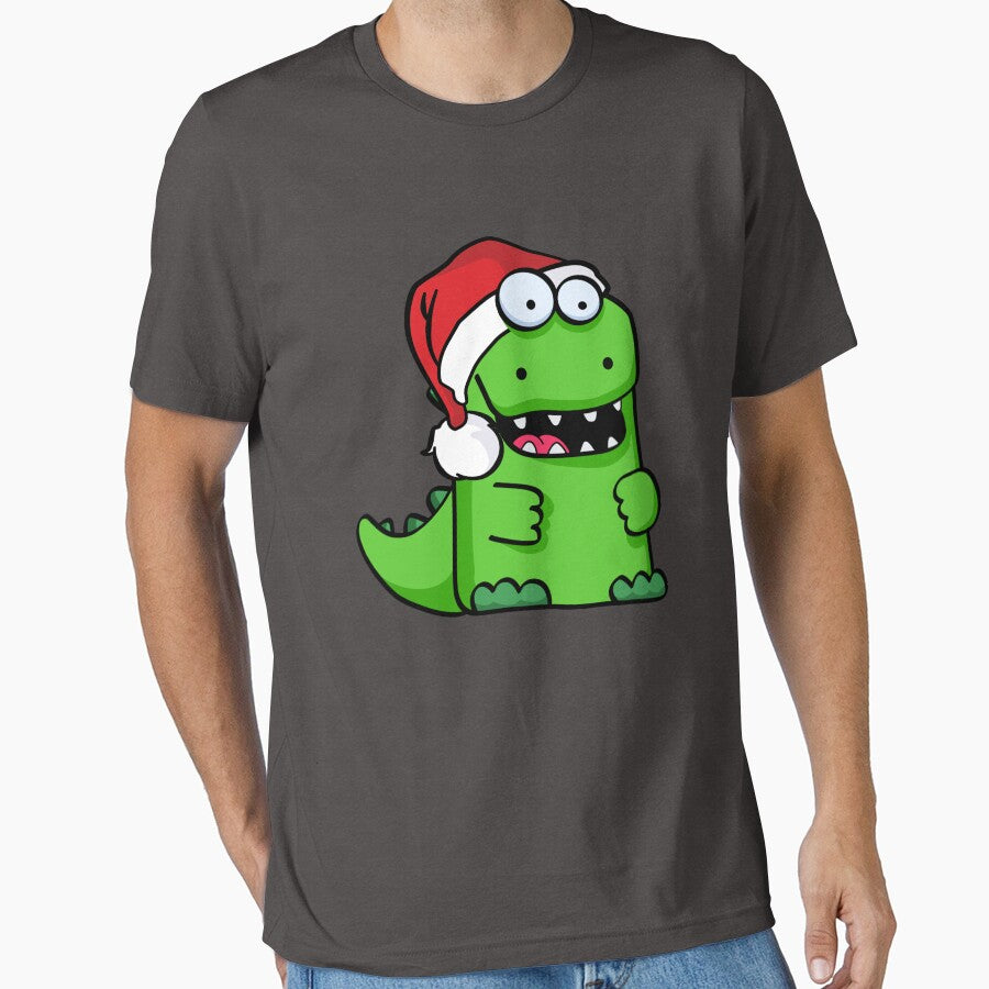 Happy Smiling Green Santa Saurus by SunnyStreet T-Shirts, Hoodie, Sweatshirt | BlankRebels.com (Image 1)