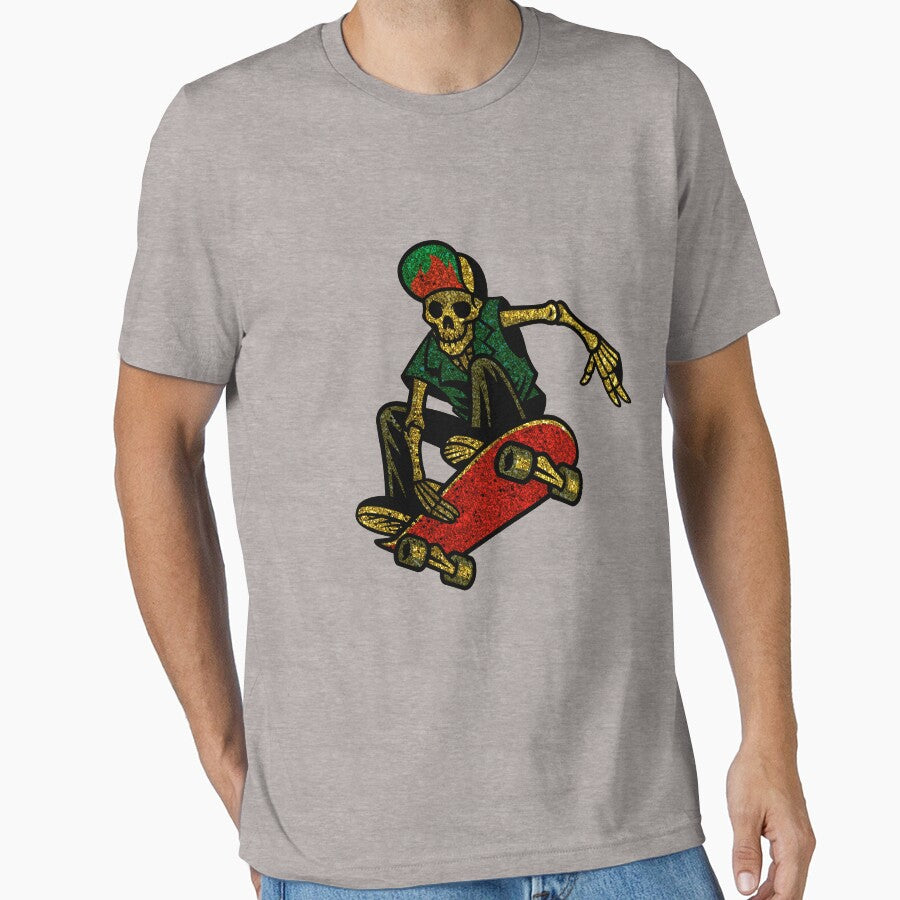 Skateboarding Skeleton Roller Skate Fans Gift by Klimentina T-Shirts, Hoodie, Sweatshirt | BlankRebels.com (Image 1)