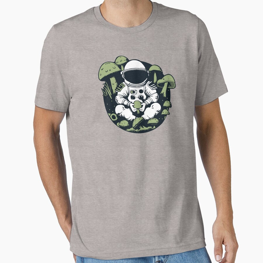 Astronaut Mushroom Aesthetic Sticker Vintage by estudiopublik T-Shirts, Hoodie, Sweatshirt | BlankRebels.com (Image 1)
