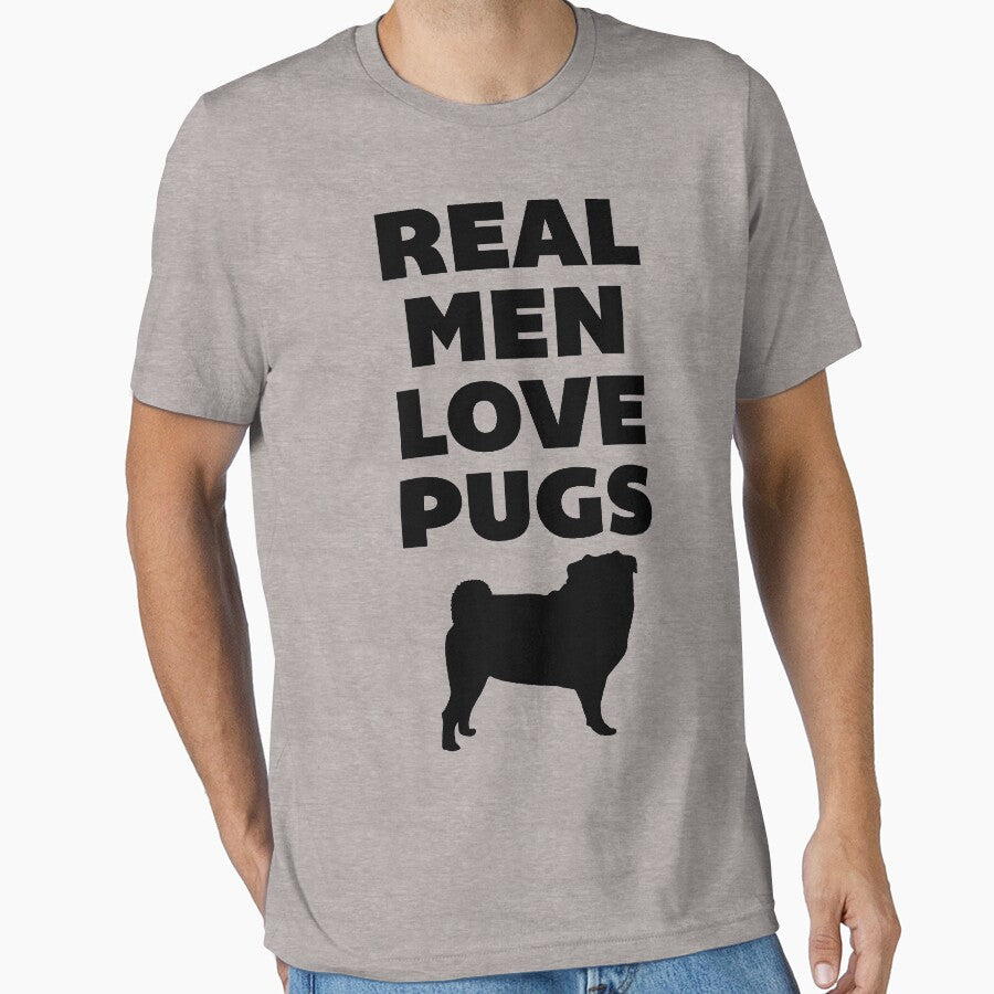 Real Men Love Pugs Dog Quote by quarantine81 T-Shirts, Hoodie, Sweatshirt | BlankRebels.com (Image 1)
