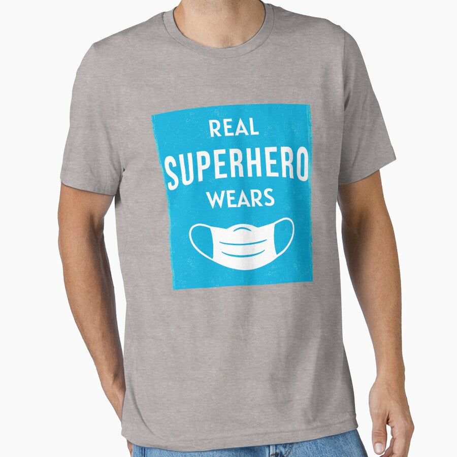 Real Superhero Wears Mask by maxarus T-Shirts, Hoodie, Sweatshirt | BlankRebels.com (Image 1)