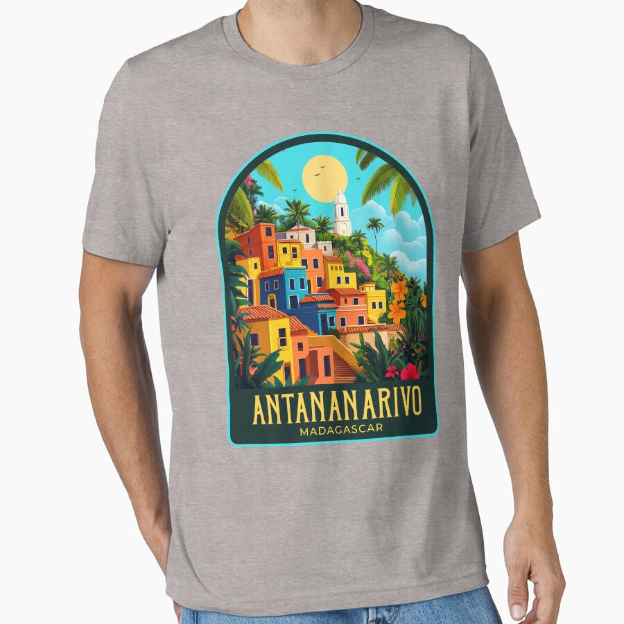 Antananarivo Vintage Travel Illustration T-Shirts, Hoodie, Sweatshirt