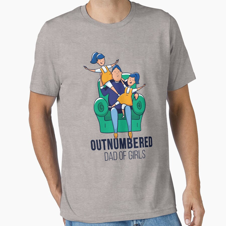 Outnumbered dad of girls by MihneaL T-Shirts, Hoodie, Sweatshirt | BlankRebels.com (Image 1)