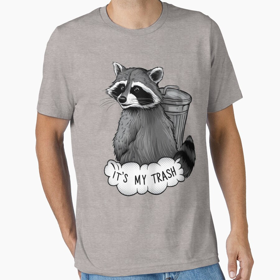 Raccoon and his garbage II by beyourzelf T-Shirts, Hoodie, Sweatshirt | BlankRebels.com (Image 1)