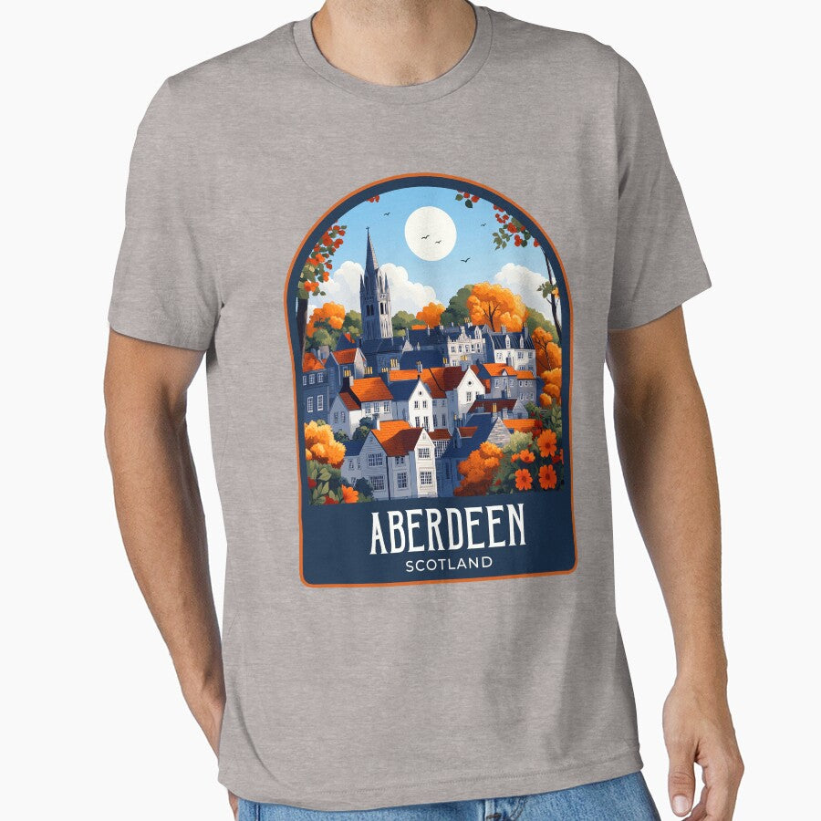 Aberdeen Vintage Travel Illustration T-Shirts, Hoodie, Sweatshirt