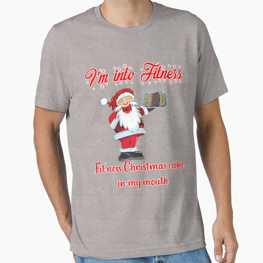 Fit'ness Christmas Cookie in my mouth, Fitness Humor, Fitness joke, funny, im into fitness by HazardPaay... (Image 1)