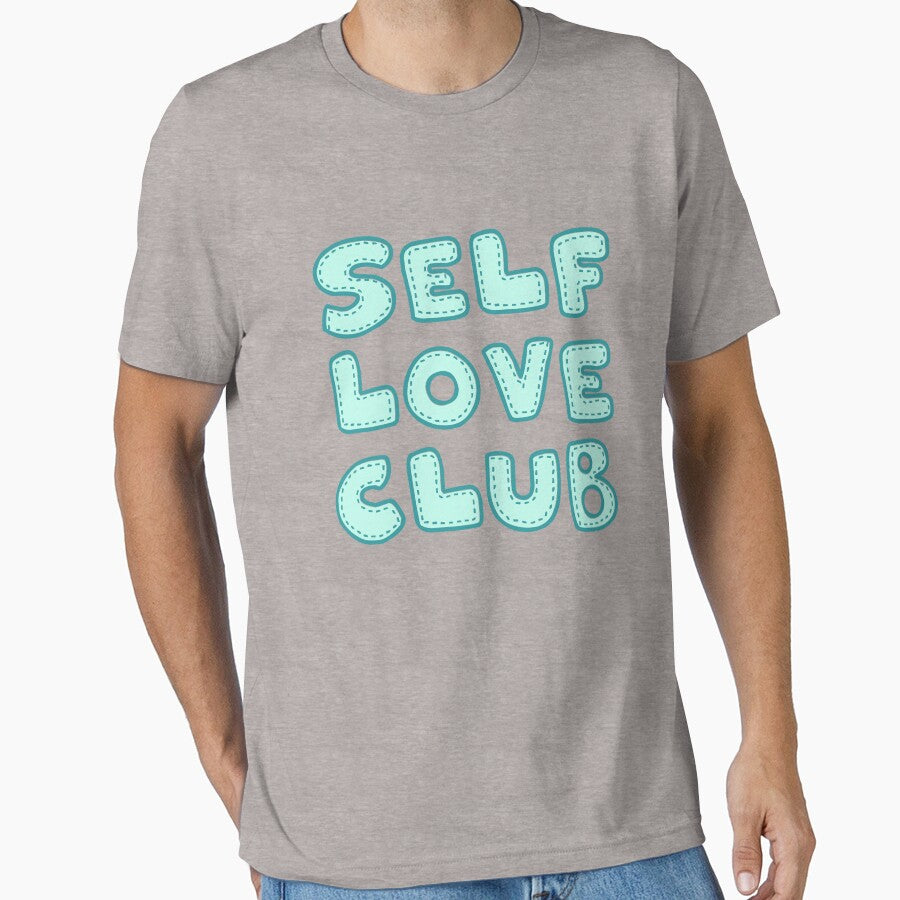 Self Love Club Patchwork Typography by hannahvira T-Shirts, Hoodie, Sweatshirt | BlankRebels.com (Image 1)