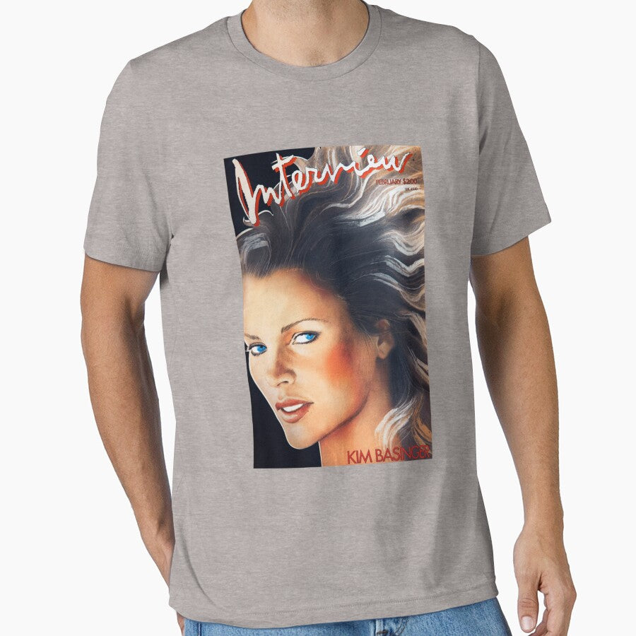 Kim Basinger- Interview Magazine Retro Art Print Long by ZaneHalvorson T-Shirts, Hoodie, Sweatshirt (Image 1)