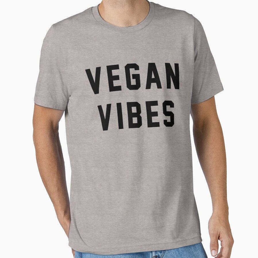 Vegan Vibes - Funny Vegan by AurlexTees T-Shirts, Hoodie, Sweatshirt | BlankRebels.com (Image 1)