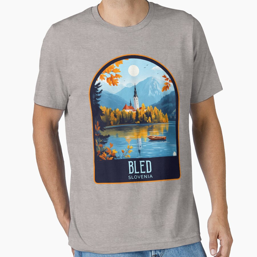 Bled Vintage Travel Illustration T-Shirts, Hoodie, Sweatshirt