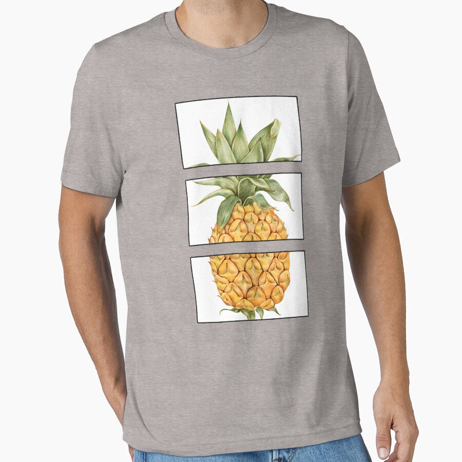 Pineapple Vintage Illustration by Happy Puppy Print On Demand T-Shirts, Hoodie, Sweatshirt | BlankRebels.com (Image 1)