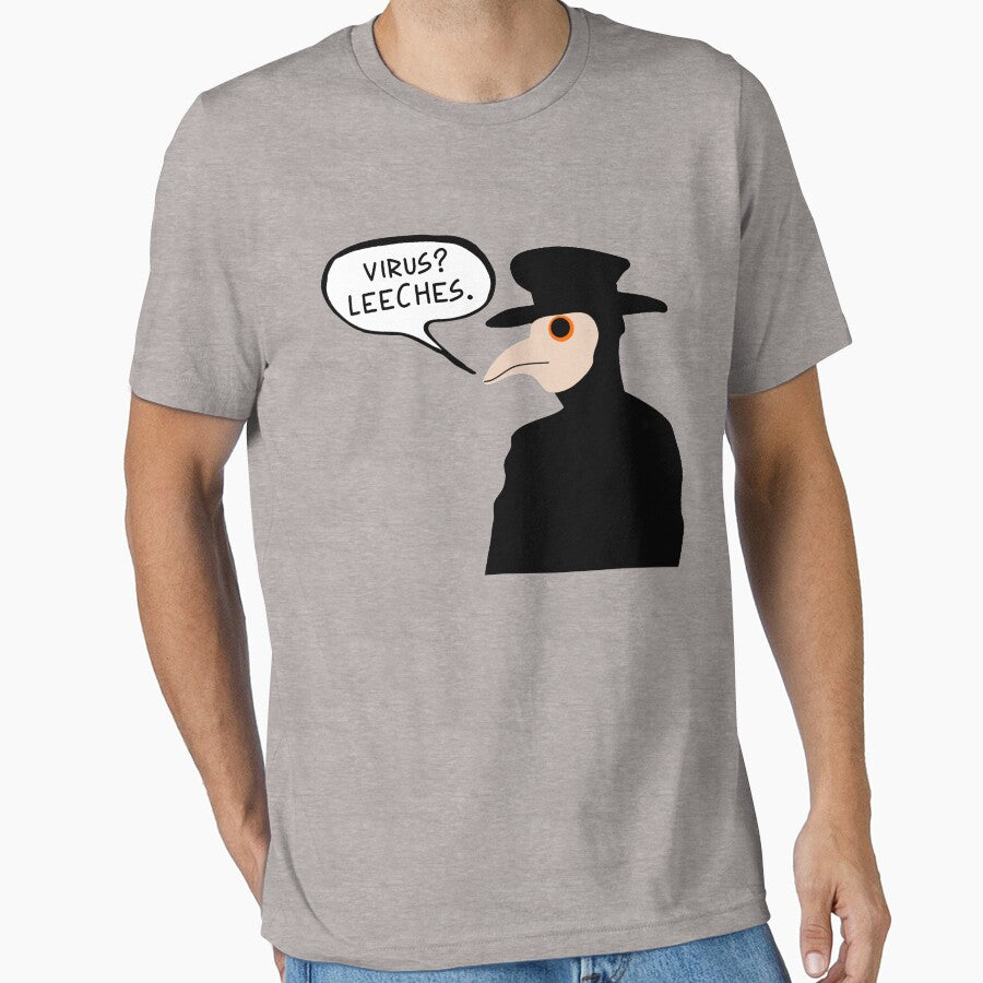 Virus? Leeches Plague Doctor by PlagueCity T-Shirts, Hoodie, Sweatshirt | BlankRebels.com (Image 1)