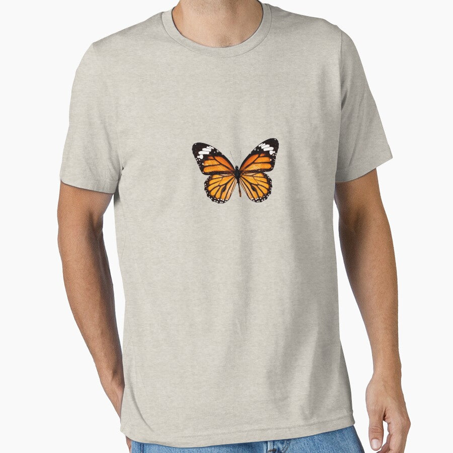 Butterlfly Shirt - Butterfly Top, Embroidered Shirt, Y2K T-shirt, Aesthetic Clothing, Aesthetic Shirt, Tumblr... (Image 1)