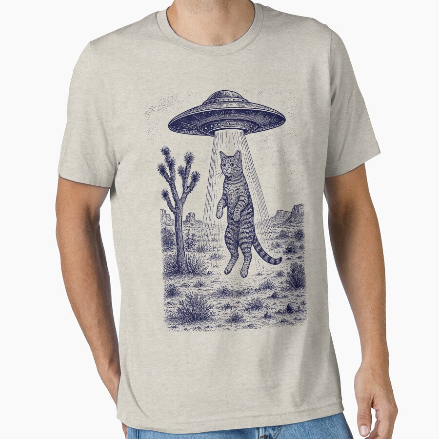 UFO Cat Western Vintage Alien 90s Funny Space Cat Shirt Cowgirl Retro Sci Fi Grunge T-Shirts, Hoodie, Sweatshirt