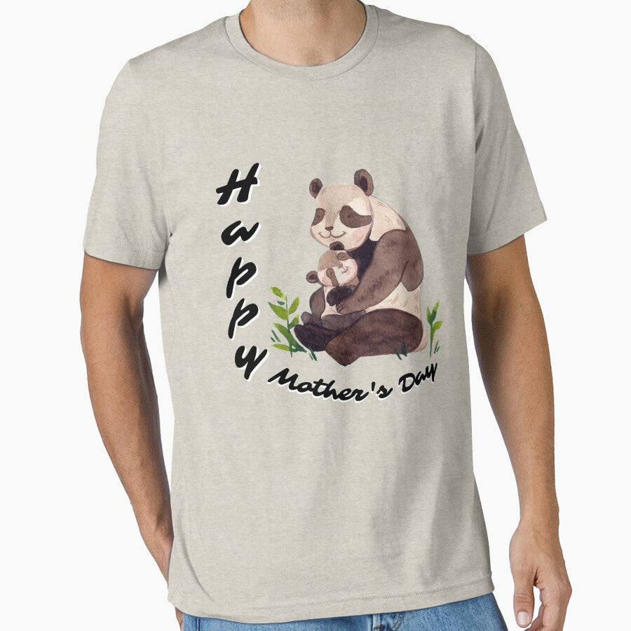 Panda Mom and cub | Mother's Day by pod-plus-plus T-Shirts, Hoodie, Sweatshirt | BlankRebels.com (Image 1)