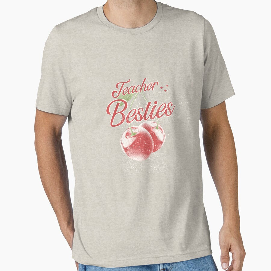 Teacher Besties Cherry Design – Cute Matching Best Friend Teachers by catchyology T-Shirts, Hoodie, Sweatshirt (Image 1)