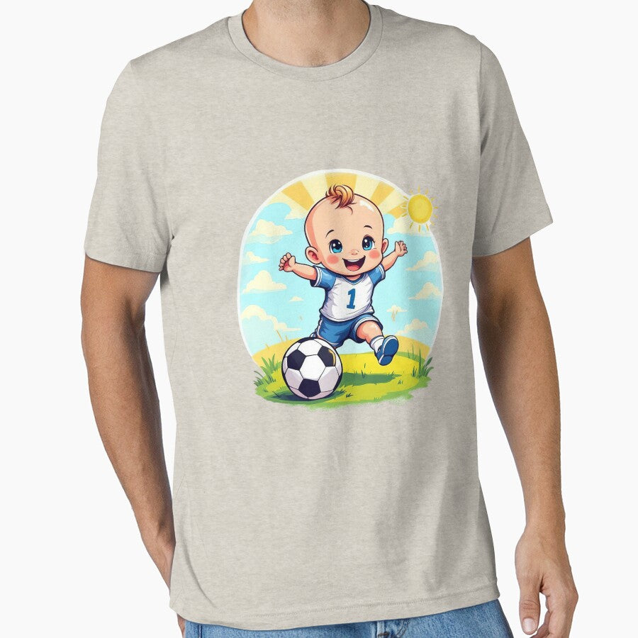Number 1 Baby Soccer T-shirt | Little Football Player Bodysuit | Toddler Sports Gift by TheGaliyaStudio
